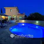 Large Pool Garden, Billiard, Peaceful Area, Near To The Sea, Coral Bay Paphos Villa *