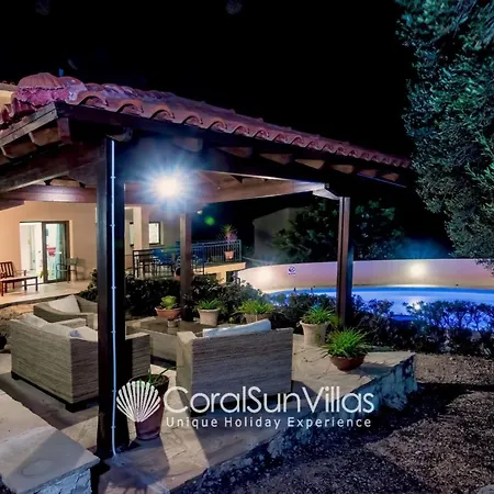 Villa Large Pool Garden, Billiard, Peaceful Area, Near To The Sea, Coral Bay Paphos Peyia