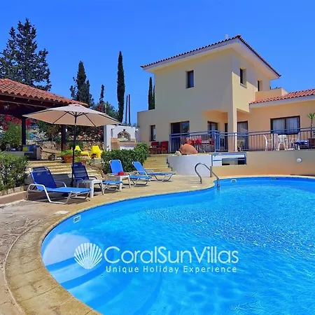 Large Pool Garden, Billiard, Peaceful Area, Near To The Sea, Coral Bay Paphos Villa