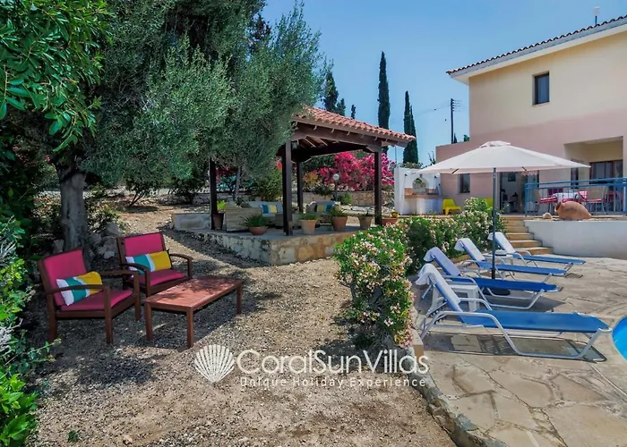 Large Pool Garden, Billiard, Peaceful Area, Near To The Sea, Coral Bay Paphos Villa Peyia