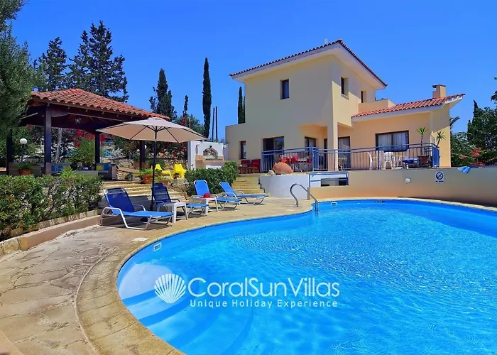 Large Pool Garden, Billiard, Peaceful Area, Near To The Sea, Coral Bay Paphos Villa