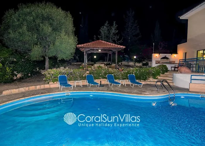 Large Pool Garden, Billiard, Peaceful Area, Near To The Sea, Coral Bay Paphos